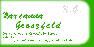 marianna groszfeld business card